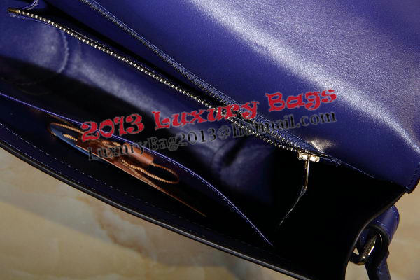 Hermes Cherche Midi Bag Calfskin Leather H1518 Royal