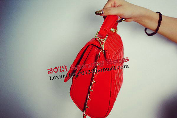 Chanel Shopper Tote Bags Sheepskin Leather CHA62882 Red