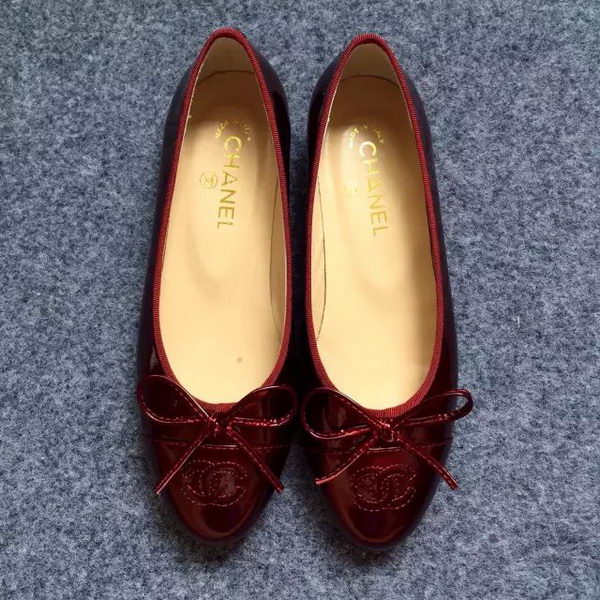 Chanel Leather Ballerina CH1223FK Burgundy