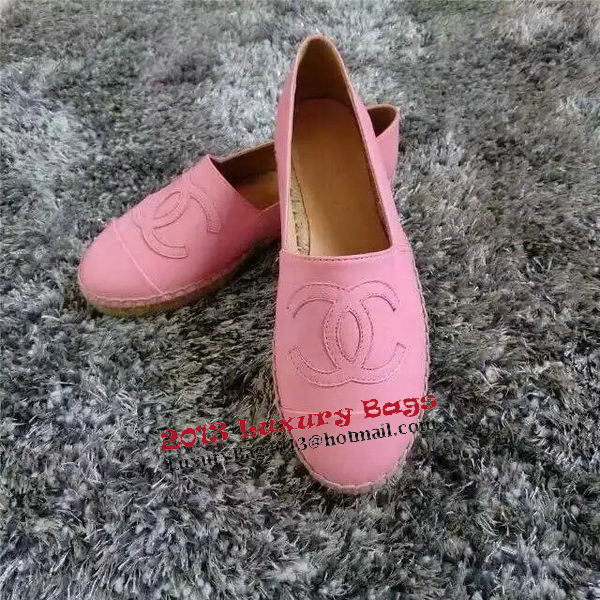 Chanel Leather Espadrilles CH1253LRF Pink