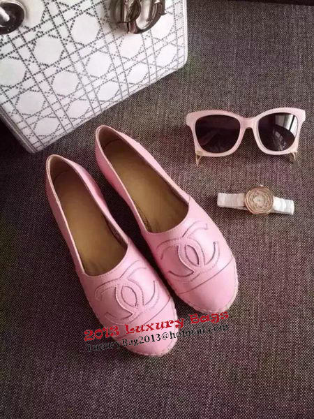 Chanel Leather Espadrilles CH1253LRF Pink