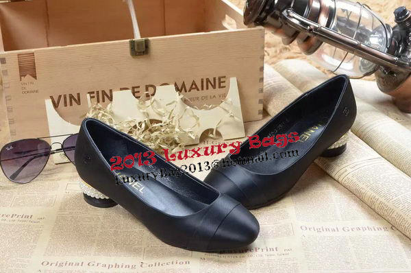 Chanel Pump Canvas CH1200YF Black