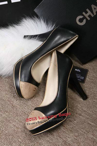 Chanel Pump Sheepskin Leather CH1288T Black