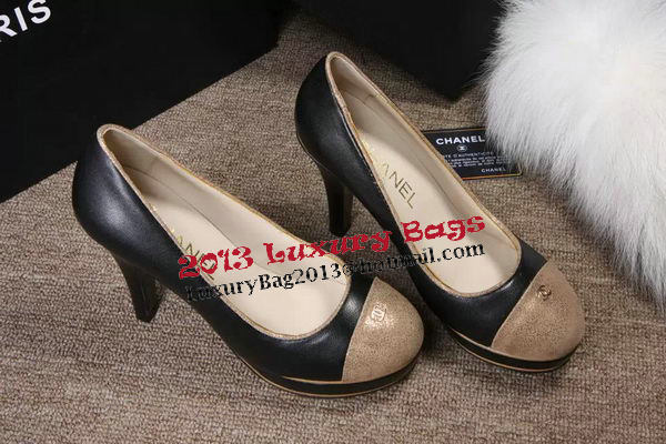 Chanel Pump Sheepskin Leather CH1288T Black