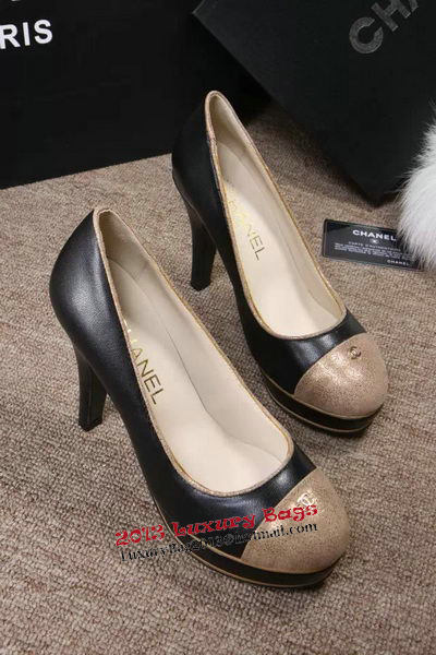 Chanel Pump Sheepskin Leather CH1288T Black