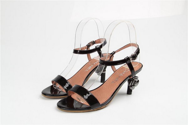 Chanel Sandal Patent Leather CH1207YF Black