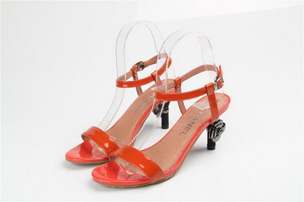 Chanel Sandal Patent Leather CH1207YF Orange