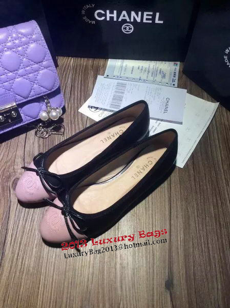 Chanel Sheepskin Ballerina CH1096LJD Black&Pink