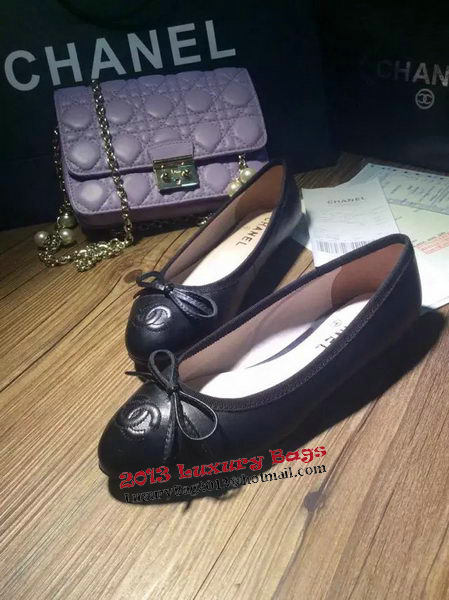 Chanel Sheepskin Ballerina CH1096LJD Black