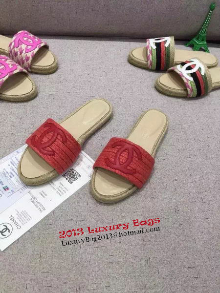 Chanel Slipper CH11228LRF Red