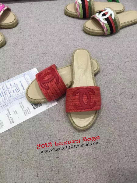 Chanel Slipper CH11228LRF Red