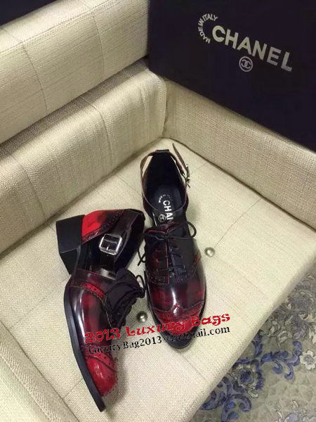 Chanel Sneakers Patent Leather CH1264GG Burgundy