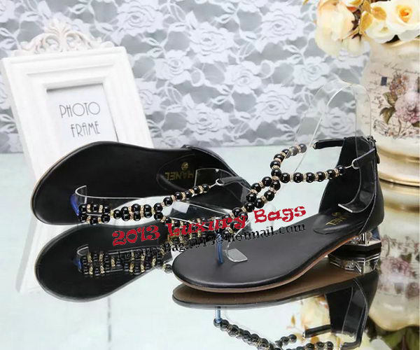 Chanel Thong Sandal CH1211YZM Black