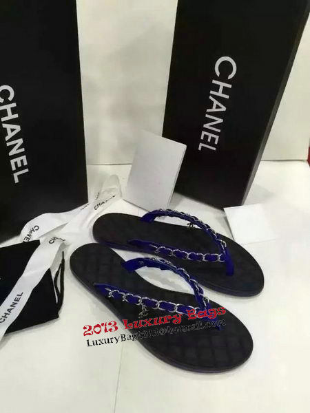 Chanel Thong Sandal CH1213TZ Blue