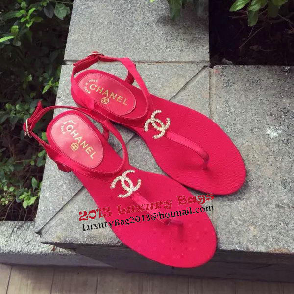 Chanel Thong Sandal CH1268VT Rose