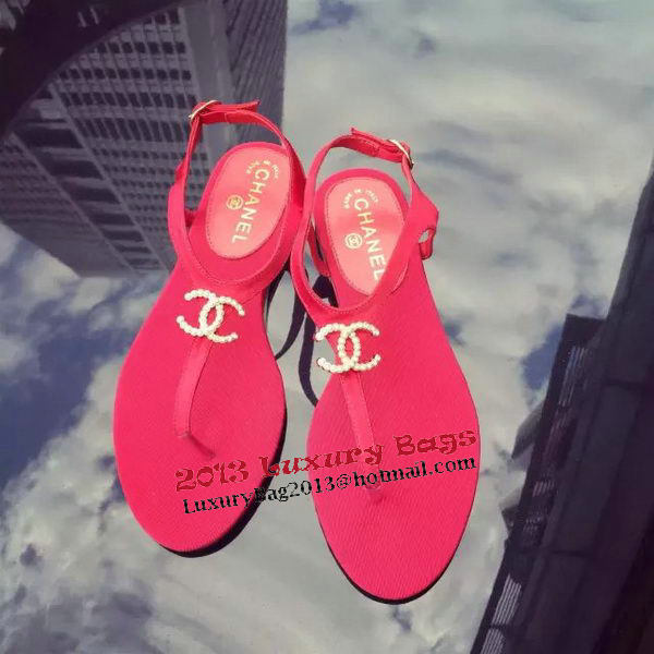 Chanel Thong Sandal CH1268VT Rose