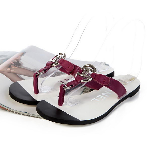 Chanel Thong Sandal CH1279T Burgundy