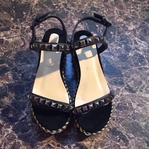 Christian Louboutin 80mm Wedges Sandals CL1507FK Black