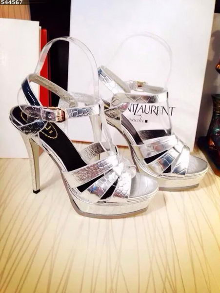 Yves Saint Laurent 130mm Pump Sandals YSL249LWR Silver