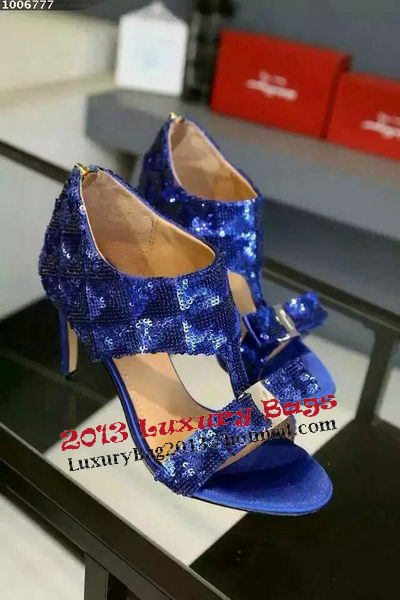 Ferragamo Sandals 90mm Pump FL0584DON Blue