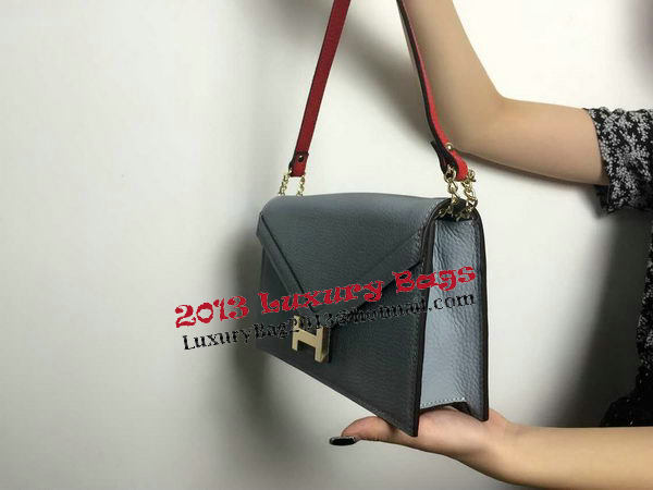 Hermes Litchi Leather Flap Shoulder Bag H201519