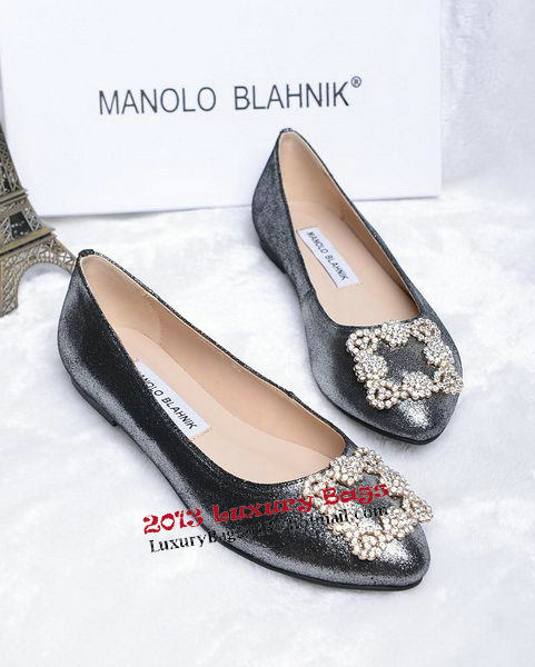 Manolo Blahnik Ballerina Satin Canvas MB088 Grey