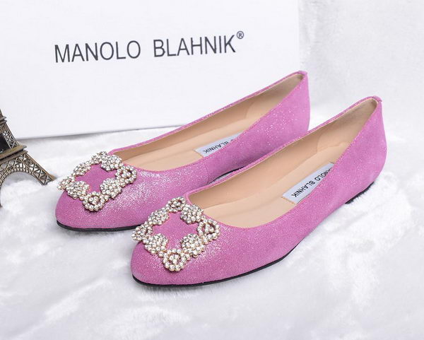 Manolo Blahnik Ballerina Satin Canvas MB088 Lavender