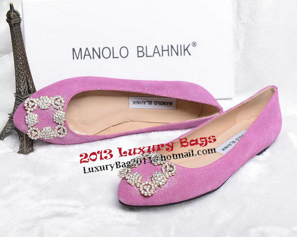 Manolo Blahnik Ballerina Satin Canvas MB088 Lavender