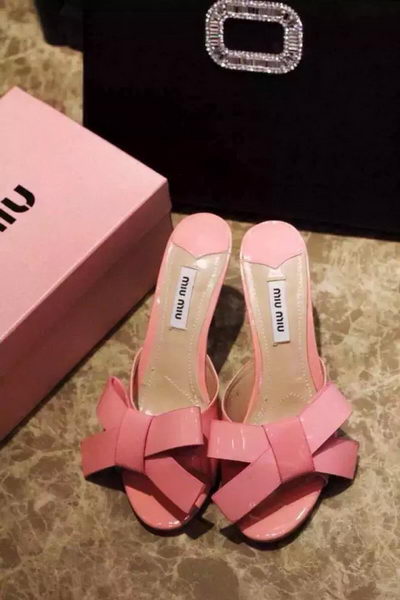 miu miu Sandal Patent Leather MM328 Pink