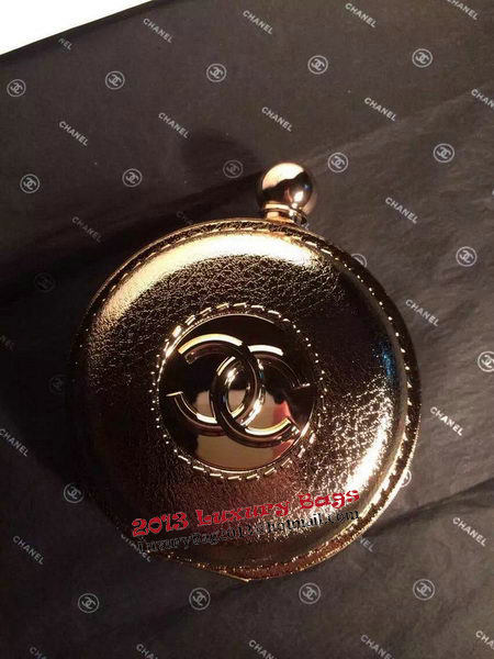 Chanel Plexiglass Globe Clutch Bag Gold