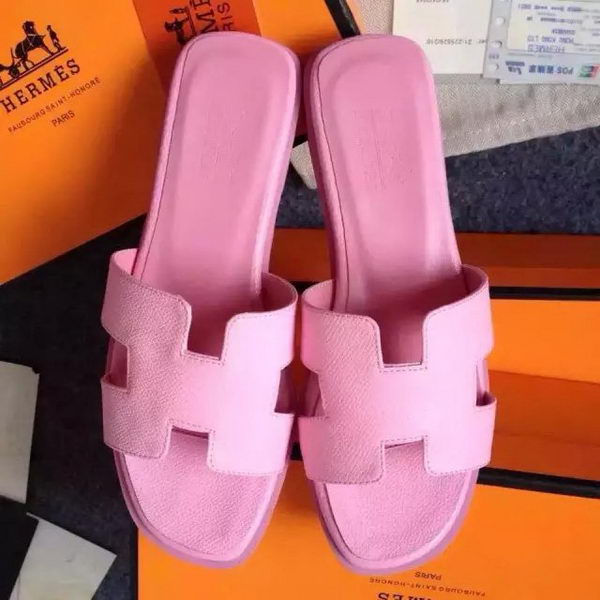 Hermes Slipper Calfskin Leather HO0476 Pink