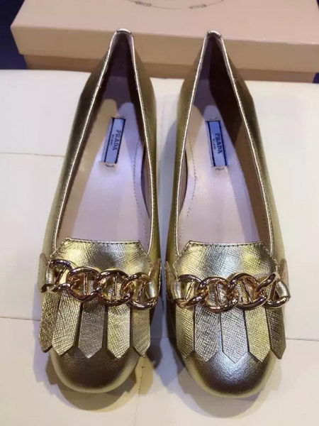 Prada Ballerina Patent Leather PD442 Gold