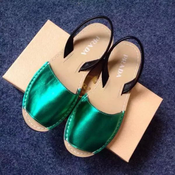 Prada Sandals Leather PD405 Green