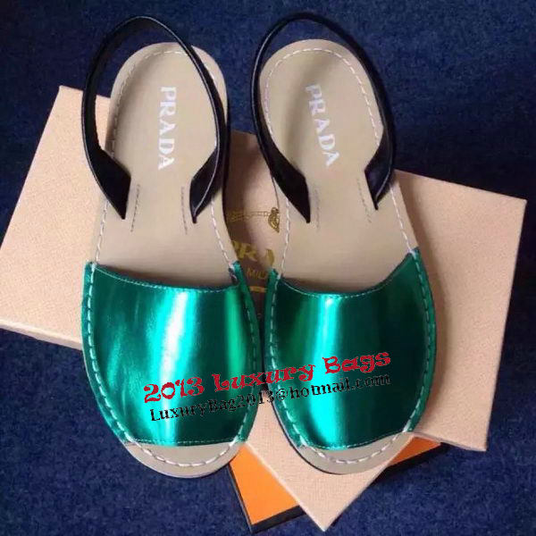 Prada Sandals Leather PD405 Green