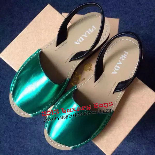 Prada Sandals Leather PD405 Green