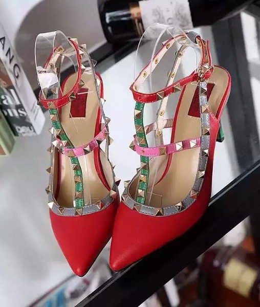 Valentino Calfskin Leather Pump VT486 Red