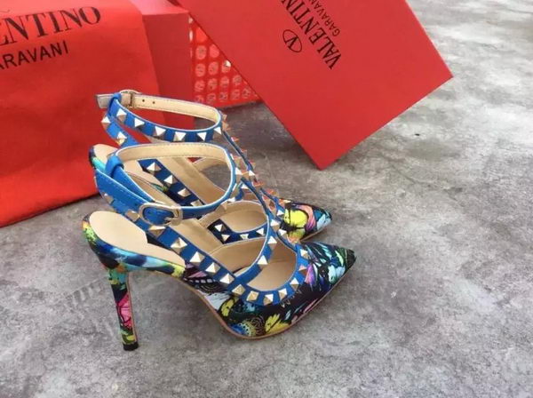 Valentino Calfskin Leather Pump VT511 Blue