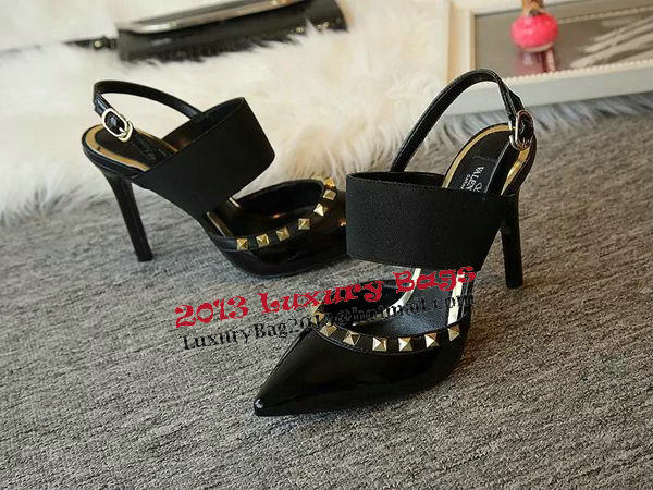 Valentino Canvas Pump VT456 Black