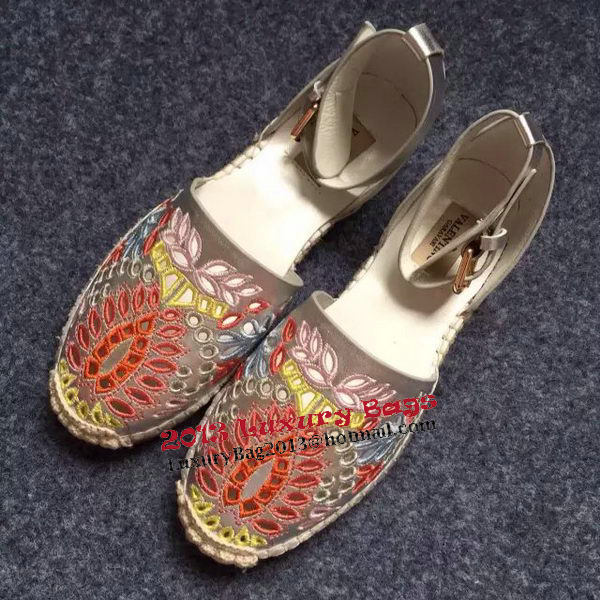 Valentino Casual Shoes Canvas VT497 Silver