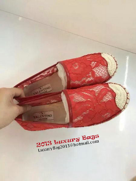 Valentino Casual Shoes Lace VT546 Red