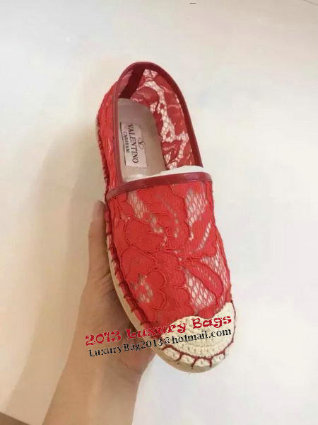 Valentino Casual Shoes Lace VT546 Red