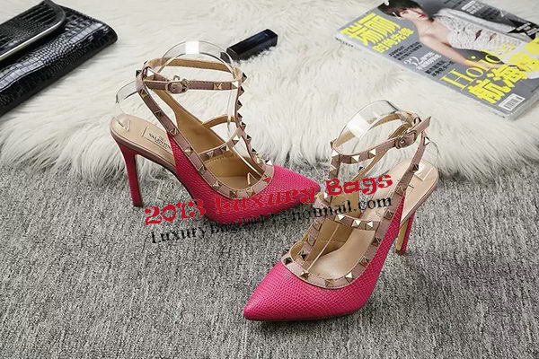 Valentino Lizard Leather Pump VT478 Rose