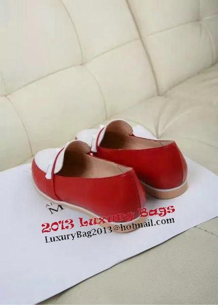 Chanel Casual Shoes Leather CH1313 Red&White