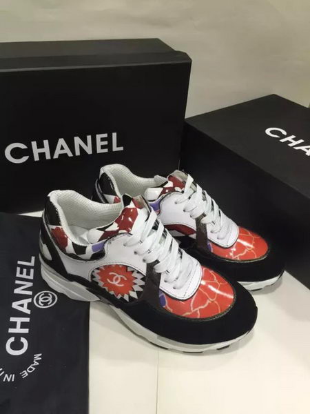 Chanel Casual Shoes Suede Leather CH1329 Black&Red