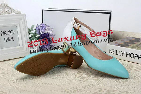 Chanel Pump Sheepskin Leather CH1300 Light Blue