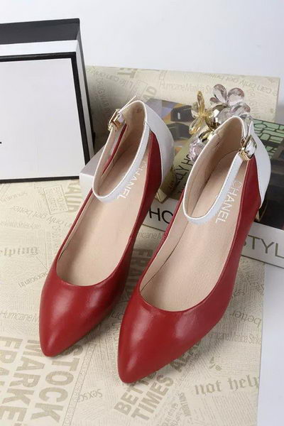 Chanel Pump Sheepskin Leather CH1300 Red