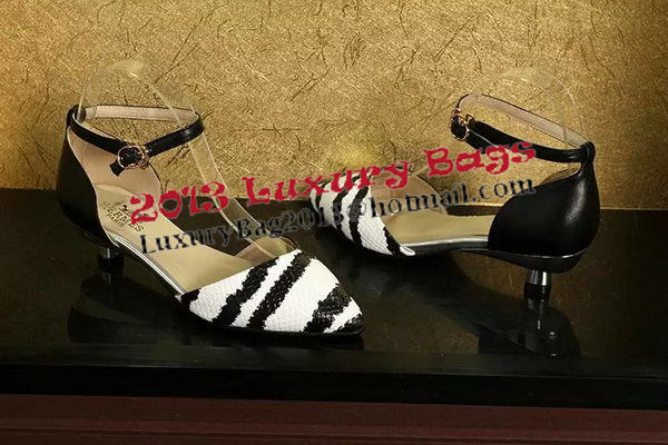 Hermes Leather Pump HO0508 Black&White