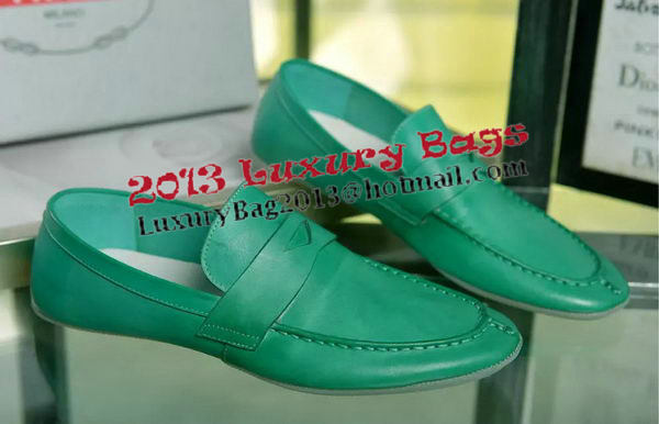 Prada Casual Shoes Leather PD453 Green