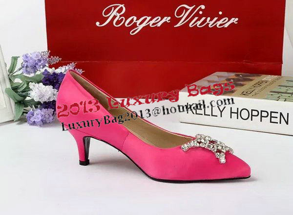 Roger Vivier Satin 55mm Pump RV277 Rose