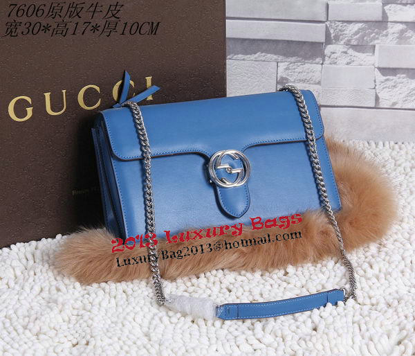 Gucci Interlocking Leather Shoulder Bag 387604